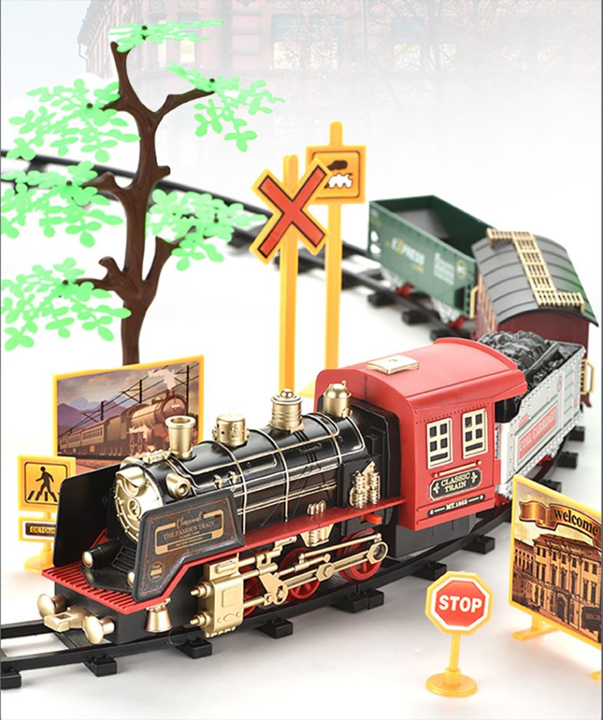 Electric retro steam train