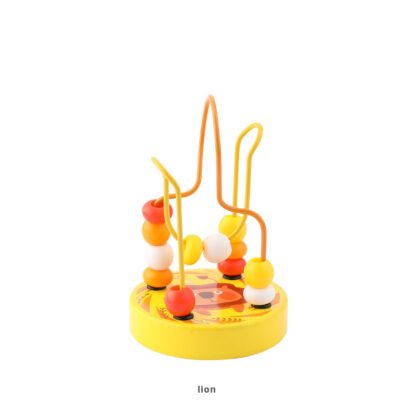 Coloful Mini Wooden Bead Maze Roller Coaster - Image 8
