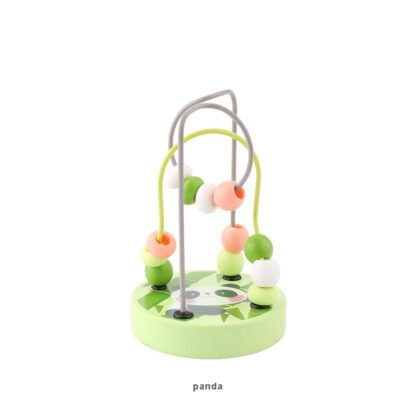 Coloful Mini Wooden Bead Maze Roller Coaster - Image 7