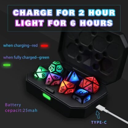 dnd multi-sided luminous dice - Image 3