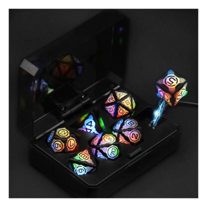 dnd multi-sided luminous dice