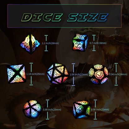 dnd multi-sided luminous dice - Image 12