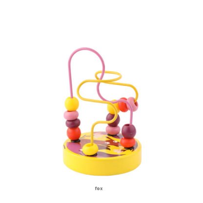 Coloful Mini Wooden Bead Maze Roller Coaster - Image 10